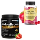 ColonBroom Premium Powder Supplement (Strawberry, 50 Servings) + Apple Cider Vinegar Gummies for Women – Supports Body Composition, Boost Metabolism & Improves Digestive Wellness (60 Count)
