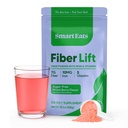 Smart Eats - Fiber Lift | Psyllium Husk Powder | Gentle Iron | Vitamins D, C, B12, Folate, Biotin | Support Digestion, Energy, Immunity, Blood | Mixed Berry Flavor | Sugar-Free | 30 Scoops