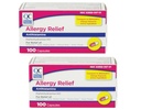 Quality Choice Allergy Relief Antihistamine Medicine 100 Capsules Each (2)