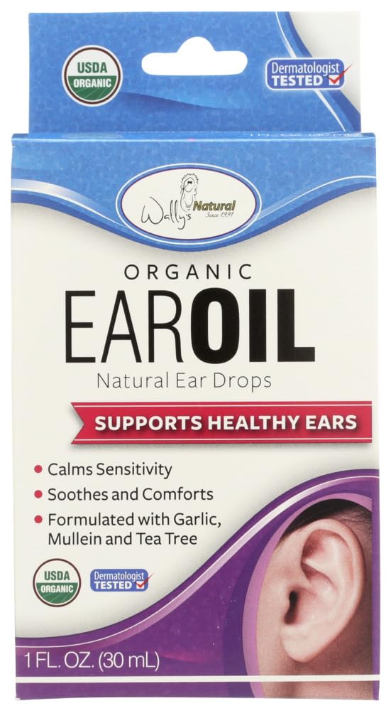 Wallys Natural Products Ear Oil - Organic - 1 fl oz (Pack of 4)