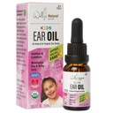 Wally's Natural Organic Kids Ear Oil Drops, Comforts & Soothes Ears, Pediatrician-Consulted, Safe for Kids 2+, Infused with Garlic, Mullein, Tea Tree & Echinacea, 0.5 Fl Oz