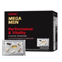GNC Mega Men Performance and Vitality Vitapak Program, Convenient Complete Nutrition, 5 Προϊόντα σε 1 πακέτο, Κυκλοφορία, Ροή αίματος, Prostate Health, Σεξουαλική λειτουργία, Horny Goat Weed, 30 συσκευασίες
