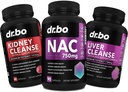 NAC Kidney Liver Cleanse Detox - 750mg N Acetyl Cysteine Pure Vitamin Capsule - Καθημερινή φόρμουλα στήριξης για το συκώτι Kidney Detox Gallbladder, Bladder Urinary Tractic Συμπληρώματα & Μήτρα γάλακτος