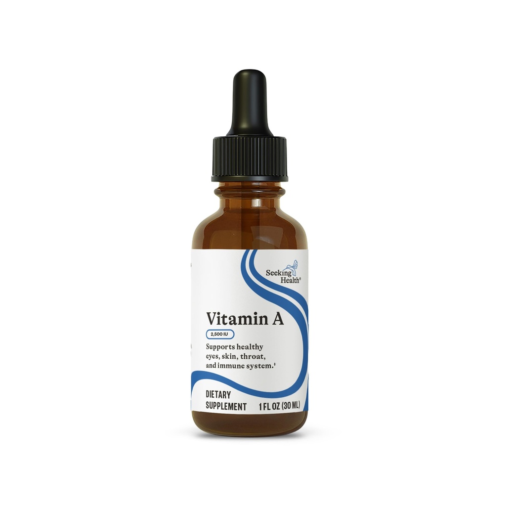 Αναζητώντας την υγεία σταγόνες βιταμίνης Α - Eye & Skin Health Supplement with Retinyl Palmitate - Liquid Vitamin Support with Antioxidant Support - Soy-Free & Gluten-Free - 1 fl oz, 1500mcg (600 services)