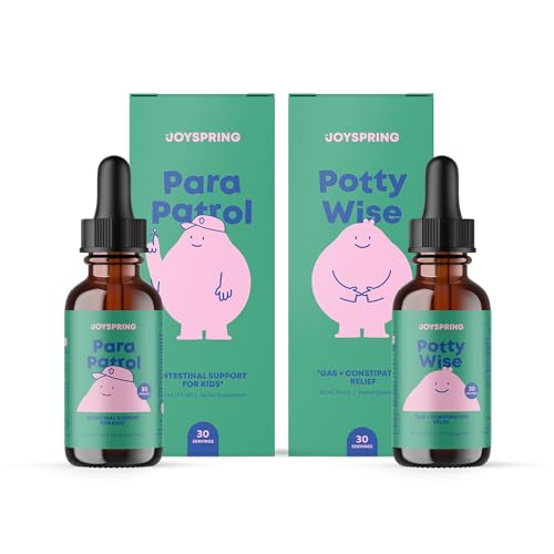 JoySpring Kids Daily Brain Routine – Ginkgo Biloba Focus Drops + Sulforaphane Broccoli Extract with Bacopa Monnieri – Liquid Botanical Drops for Children