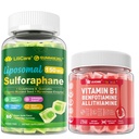 LILICARE 1 Pack Vitamin B1 Gummiesb & Sulforaphane with Glutathione Gummies