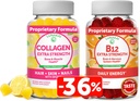 Lunakai Collagen & Biotin Gummies Bundle - Βιταμίνες για τα μαλλιά, το δέρμα και τη νεανική εμφάνιση - Συμπληρώματα πρωτεΐνης κατά της γήρανσης μη ΓΤΟ για άνδρες και γυναίκες - 30 ημέρες προσφοράς