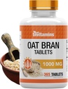 tnvitamins Oat Bran Tablets | 365 Tablets x 1,000 MG per Tablet | Oat Fiber Tablets | Soluble & Dietary Fiber Supplement | May Support Digestive Health