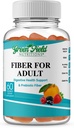 Greenfield Διατροφές: Halal Fiber Gummies για Ενηλίκους από Προβιοτικό Διαλυτό Chicory για υποστήριξη Digestive & Gut, Ανοσολογική Υποστήριξη, Μη-GMO, Χωρίς Ζελατίνη, Χωρίς Γλουτένη 60 Counts, Χαλικές Βιταμίνες