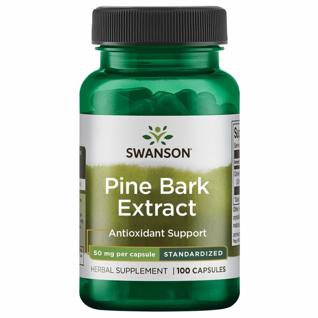 Swanson Pine Bark Extract 50 Milligrams 100 Κάψουλες