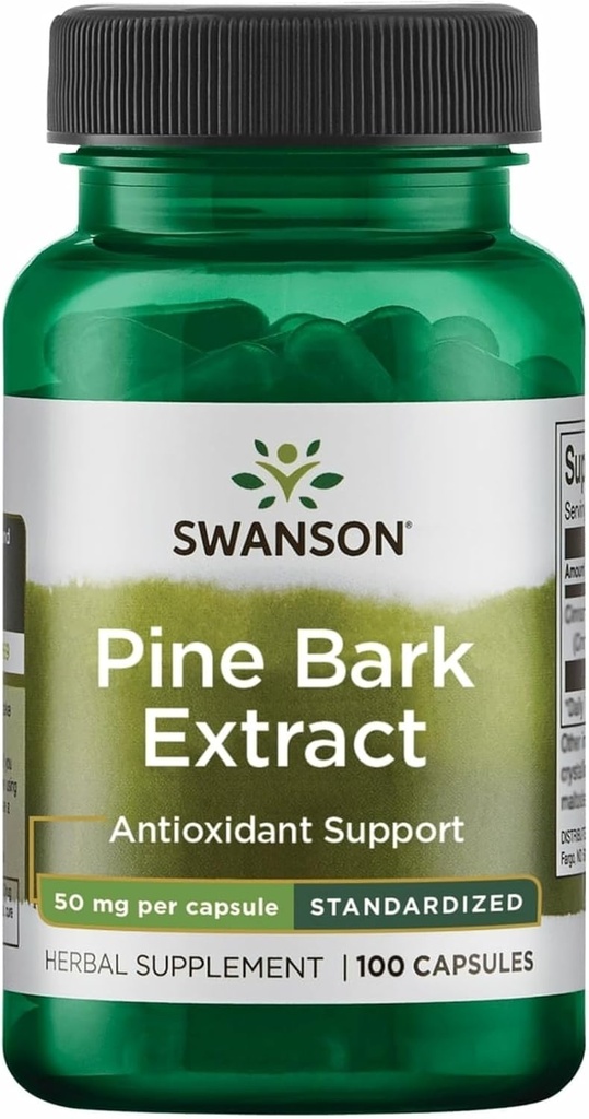 Swanson Pine Bark Extract 50 Milligrams 100 Capsules