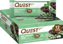 Quest Nutrition Mint Chunk Protein Bars, 20g Protein, 1g Sugar, 4g Net Carb, Χωρίς γλουτένη, Keto Friendly, 12 Count