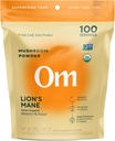 Om Lion’s Mane Mushroom Powder - Organic Mushroom Supplement and Nootropic - Support Memory, Focus and Nerve Health, 7.05 oz (100 Servings)​