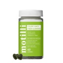 Motilli Celery Juice Gummies, Fiber Gummies with Celery Juice, Support Gut Health, Chlorophyll & Prebiotic Fiber, 60 Count(1PC)