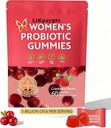Prebiotic Nutritional Supplements Probiotic Gummies for Women-Women Exclusive pH Balanced probiotics-Controlling Off Flavors -Enriched with 5 Billion CFUs of Active Bacteria（60）