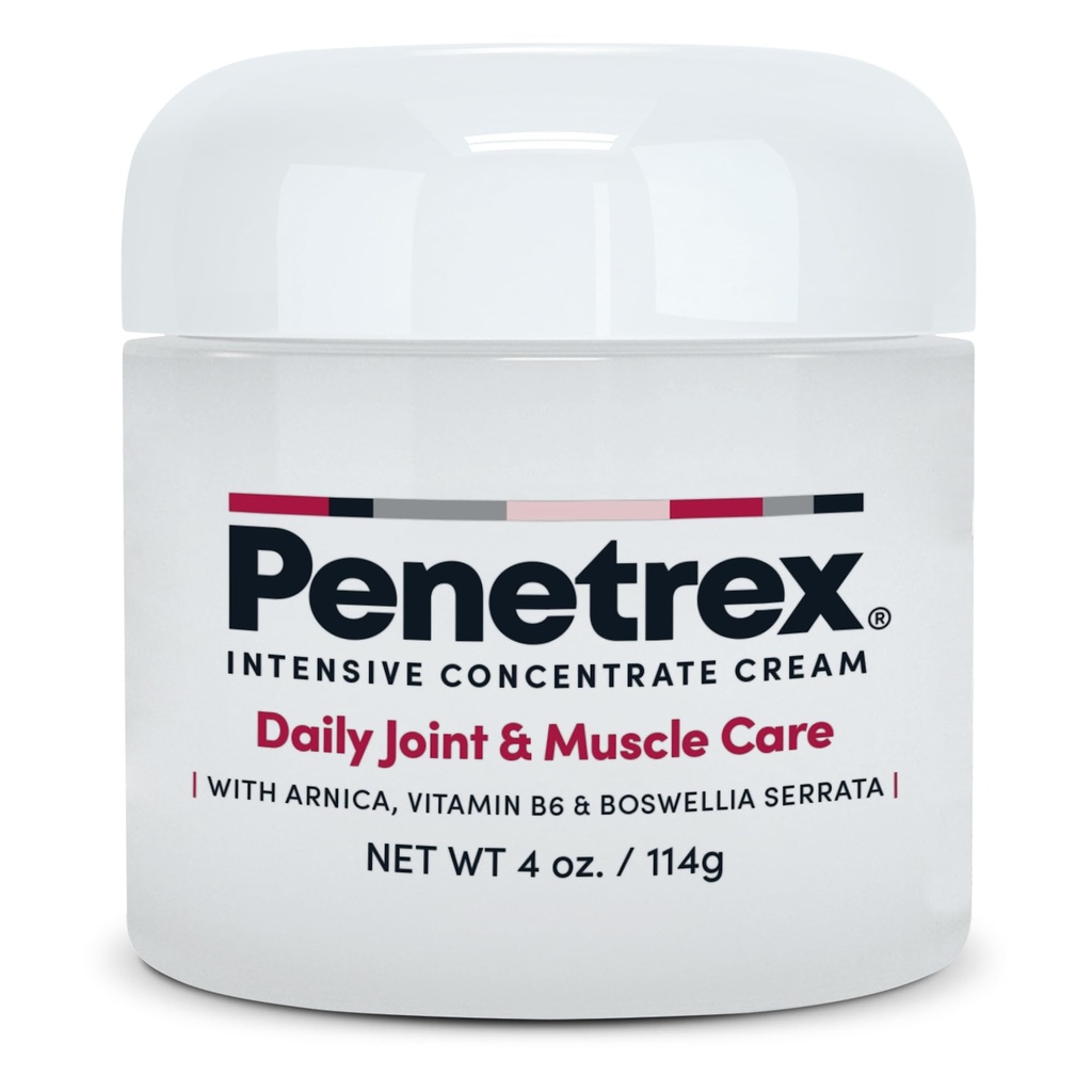 Penetrex Joint & Muscle Care - Soothing Massage Cream - Premium Whole Body Rub with Arnica, Vitamin B6 MSM & Boswellia - Non-Greasy 4oz Cream