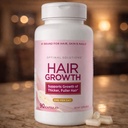 NB Optimal-Solutions Hair Growth 90 Capsules with Biotin 10000 mcg Silicon Arginine Non GMO