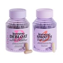 Lemme Debloat and Smooth Bundle - Prebiotic, Probiotic & Digestive Enzyme Capses for Bloating & Gas Relief, Reduce Cellulite, Plump Skin, Smooth Cellulite