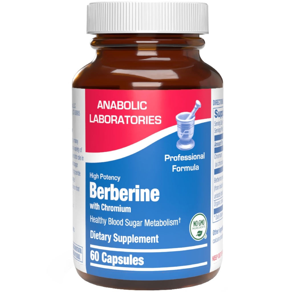 High Potency Berberine Supplement 500mg - Clinical Formula Berberine Capsules with Organic Cinnamon and Chromium for Internal Balance - Non-GMO Vegan & Made in US cGMP Facilities - 2 Month Supply