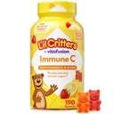 L’il Critters Ανοσοποιητικό C Καθημερινή Gummy συμπλήρωμα βιταμίνης για τα παιδιά, για βιταμίνη C, D και ψευδάργυρο για την υποστήριξη του ανοσοποιητικού, πορτοκάλι, λεμόνι, φράουλα και κεράσι Γεύσεις, 190 Gummies (συσκευασία Μαΐου Vary)