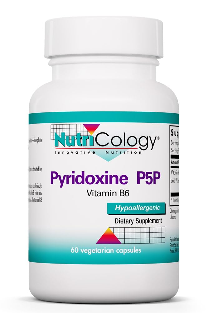Nutricology Allergy Research Group Pyridoxine P5P 60 ct