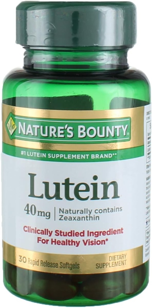 Nature's Bounty Lutein Softgels, 30 μέτρημα (Pack of 2)