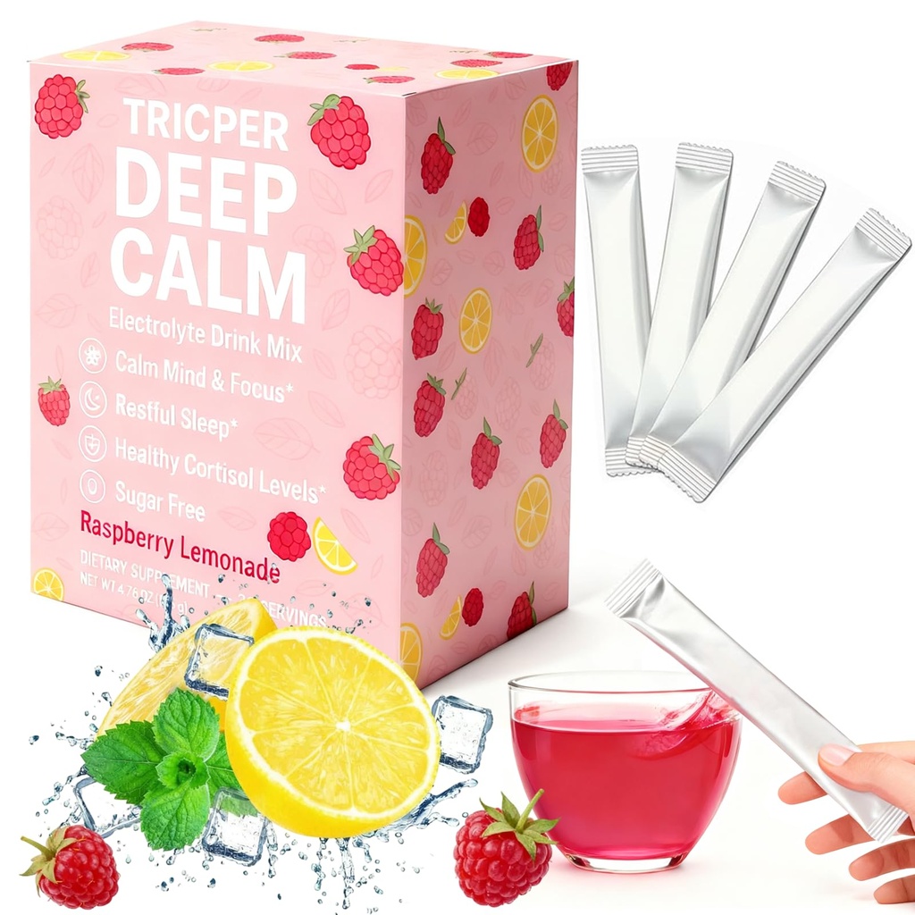 Electrolyte Powder Drink Mix, Sugar-Free Hydration Packets with Sodium Potassium Magnesium, 3 Flavors (Raspberry Lemonade, Grapefruit, Citrus Orange), 4.5g Sticks (30 Count, Raspberry Lemonade)