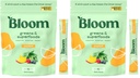 Bloom Nutrition Superfood Greens Powder Stick Packs, Digestive Enzymes with Probiotics and Prebiotics, Gut Health, Bloating Relief for Women, Chlorella, Green Juice Mix, 15 SVG, Mango (Pack of 2)