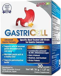 LABO Διατροφή GASTRICELL - Reflux οξέος, Heartburn, επαναλαμβανόμενη γαστρική δυσφορία, φυσική άμυνα κατά της γαστρικής διαταραχής 30 φακελάκια