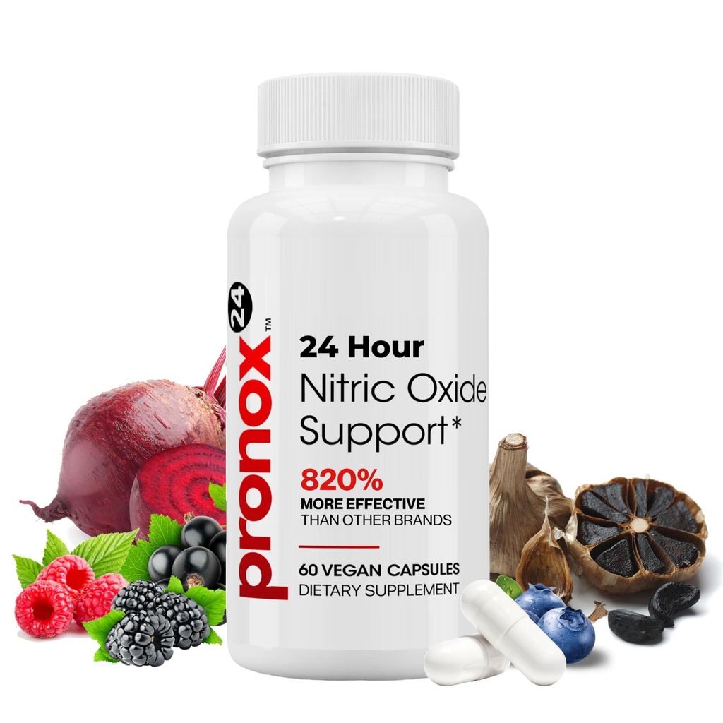 Nitric Oxide Booster Supplement with Magnesium, Zinc, Vitamin B12, Vitamin C & Vitamin D3 | 24-Hour Circulation Support, Energy Boost, Blood Flow & Heart Health | Vegan, Non-GMO (60 Count)