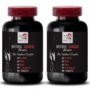 Nitric oxide flow - NITRIC OXIDE BOOSTER - AAKG L-arginine-alpha-ketoglutarate, Exercise endurance, Fitness support, Energy boost, Strength training, Exercise support 2 Bottle 180 Tablets