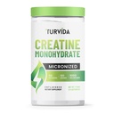Turvida Creatine Monohydrate, Micronized Creatine Powder for Men and Women, Pre Workout Supplement, Pure Monohydrate Creatine for Strength, Workout Support, Micronized for Better Absorption (500g)