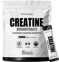 Creatine Monohydrate Stick Packs 5g – 60 Single Serve Creatine Packets, Micronized Creatine Powder for Men & Women, Travel Creatine Packets, Unflavored Pre & Post Workout Supplement