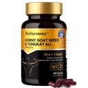 BioHarmony Horny Goat Weed & Tongkat Ali Capsules for Men – with L-Citrulline 700mg – Supports Male Vitality, Stamina,Energy & Endurance – 60 Capsules