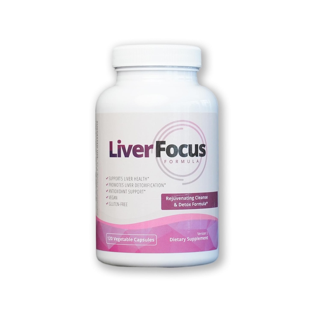 JJ Smith Liver Focus – Liver Cleanse Supplement with Milk Thistle, Alpha Lipoic Acid, Turmeric, Dandelion Root & Artichoke – Supports Active Liver, Fat Metabolism, Digestion, Energy,& Clearer Skin