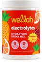 Wellah Electrolytes Powder (Fruit Punch) 50 Servings - Hydration Drink Mix, 7 Vitamins & Minerals, Zero Sugar