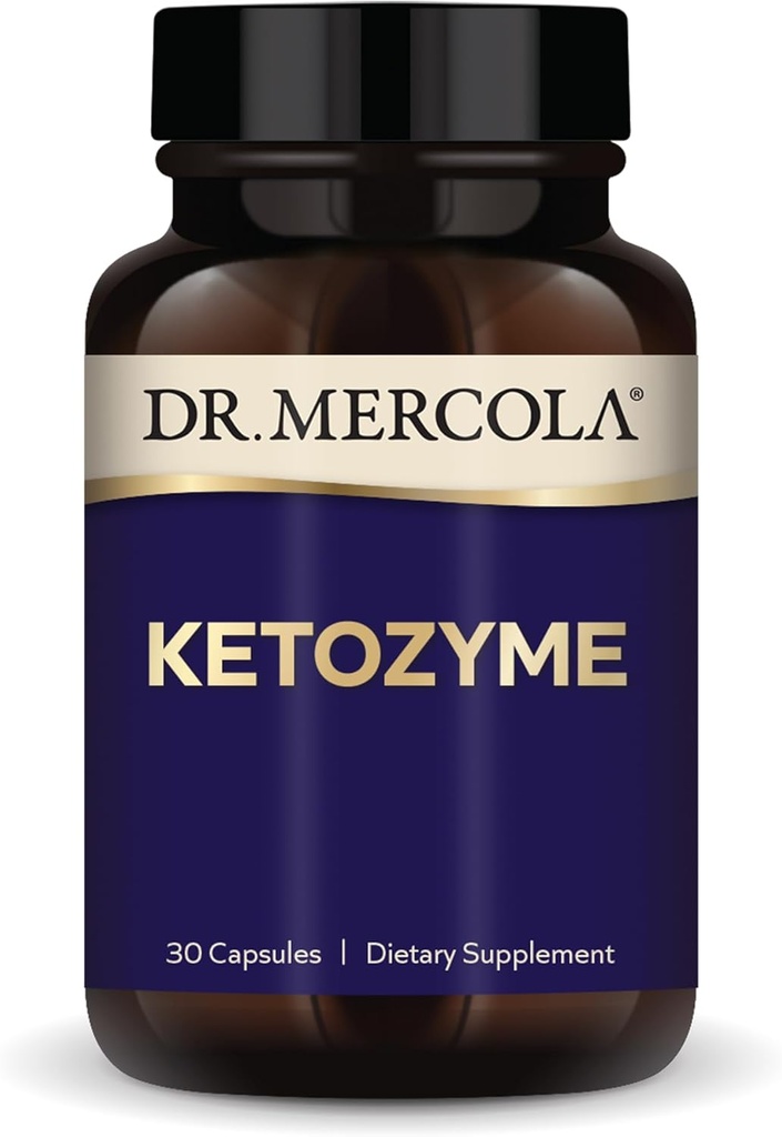 Dr. Mercola Ketozyme, 30 Capsules, Non-GMO, Gluten Free, Soy Free