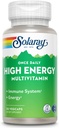 SOLARAY Once Daily High Energy Multivitamin, Iron Free, Immune System and Energy Support, Whole Food and Herb Base Ingredients, Mens and Women Multi Vitamin (30 Servings, 30 VegCaps)