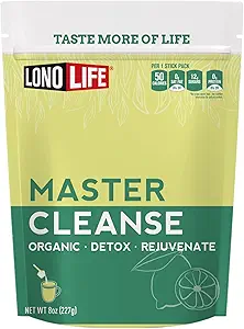 Cleanse Co-Master Cleanse Λεμονάδα - Detox Λεμονάδα Diet σκόνη - Βιολογικό, χωρίς γλουτένη - 8 oz Μαζική Συσκευασία - 15 εξυπηρετούν