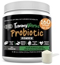 TummyWorks Probiotic Powder for Dogs & Cats. Προβιοτικά για Digestive Υγεία, Ανοσολογική Υποστήριξη, Διάρροια, Αέριο, Itsing & Εποχικές Αλλεργίες. Με Digestive Enzymes & Πρεβιοτικά. Κατασκευασμένο στις ΗΠΑ - 160 Scoops
