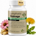 Lymphatic Drainage Capsules for Fluid Balance & Immune Health - Herbal Supplement with Echinacea, Dandelion & Burdock Root - Daily Lymphatic Wellness & Supports Bloating - 60 Capsules