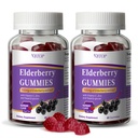 5-in-1 Sambucus Elderberry Immune Gummies, Daily Immune Support for Adults & Kids 4+, with Vitamin C, Zinc, Gluten Free, Vegetarian, Natural Sugar-Free Elderberry Supplement, 120 Gummies