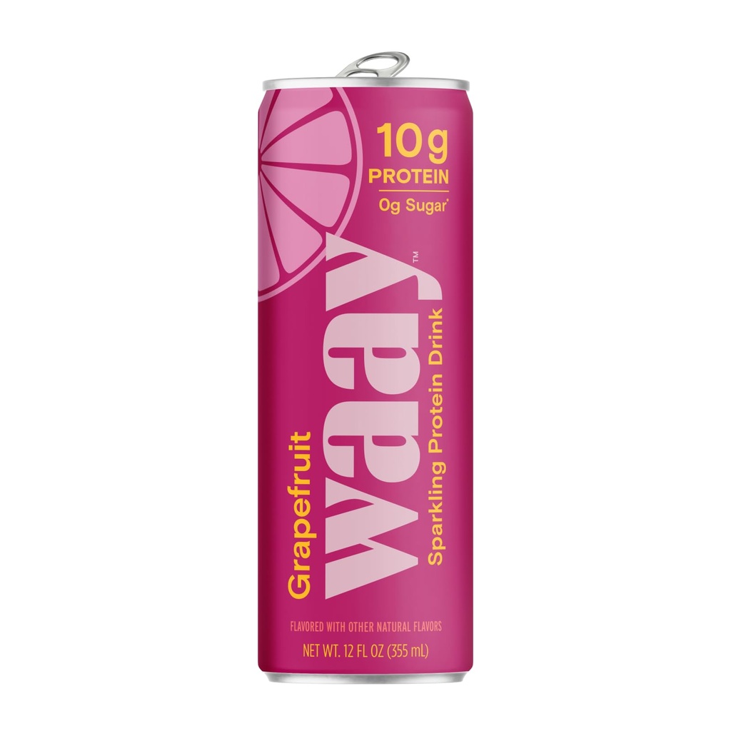 Waay Grapefruit Sparkling Protein Water, 12 FZ
