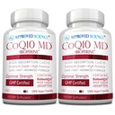 Approved Science® CoQ10 MD - Extra Strength Pure CoQ10 300mg with BioPerine® for Faster Absorption - Optimal Support Supplement - Vegan - 6 Month Supply