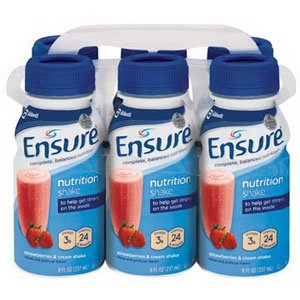 5257234 - Abbott Nutrition Ensure Strawberries Cream Shake Retail 8oz. Btl