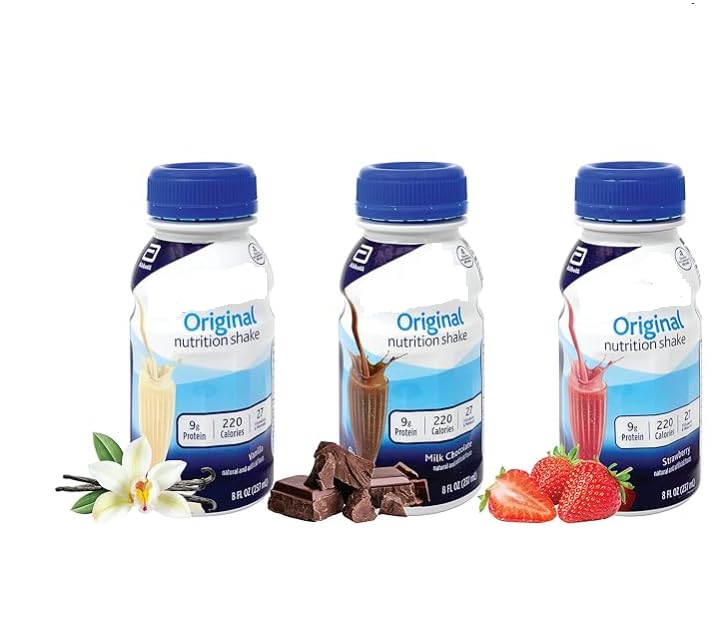 Maryse's Place Assortment Enssure Variety Pack | Enssures Original Nutrition Shakes | Milk Chocolate Shake, Vanilla Shake, and Strawberry | Nutritional,High In Protein And Full of Vitamins and Minerals 12 Pack