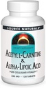 Source Naturals Acetyl L- Καρνιτίνη & Α- Λιποϊκό οξύ 650mg- 120 δισκία