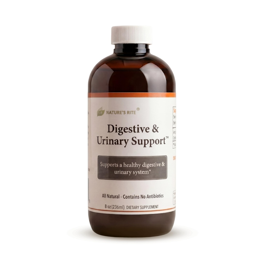 Nature's Rite Colloidal Silver Liquid, Digestive & Urinary Support, 45 ppm Silver Hydrosol for Immune Support (8 oz)