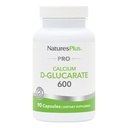 NaturesPlus PRO D-Glucarate ασβεστίου (CDG) 600 mg - 90 Κάψουλες - Μη ΓΤΟ, Vegan, Χωρίς γλουτένη, Χωρίς σόγια - 90 Σερβίρεις