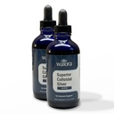 Superior Collidal Silver, Waiora, Liquid Mineral Supplement, 40 PPM, για ανοσοποιητική υποστήριξη, Μπλε Γυάλινο Μπουκάλι με Σταγονόμετρο (2 bott/44serv.)